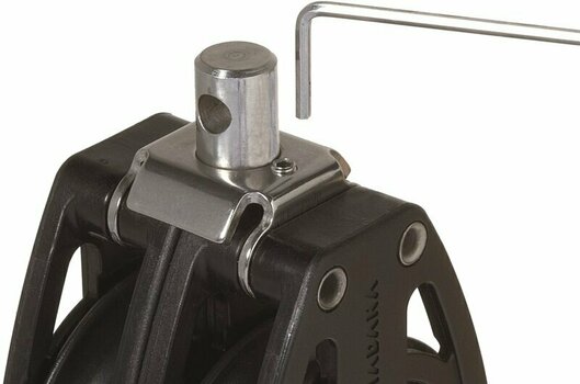 Sailing Block Viadana 38mm Composite Triple Block Swivel with Shackle and Becket - Carbon Cam Cleat - 2