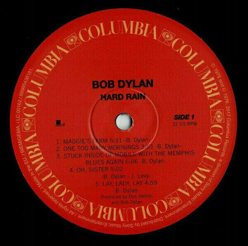Грамофонна плоча Bob Dylan Hard Rain (LP) - 3