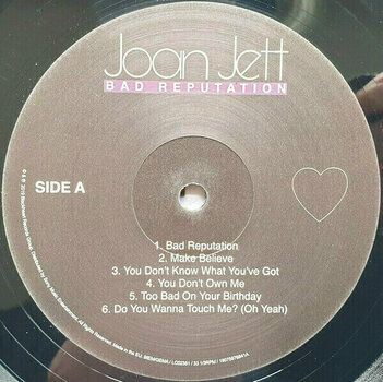 Vinyl Record Joan Jett Bad Reputation (LP) - 4