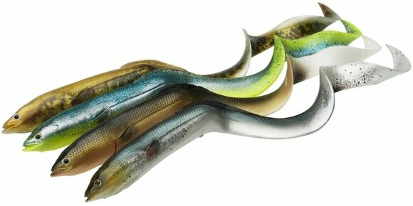 Rubber Lure Savage Gear 3D Real Eel Green Silver 15 cm 12 g - 2