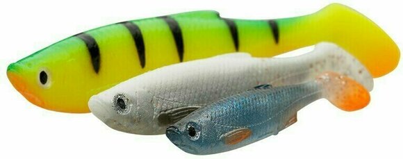 Rubber Lure Savage Gear LB 3D Bleak Paddle Tail Green Pearl Silver 8 cm 4 g - 3