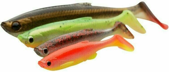Rubber Lure Savage Gear 3D Fat Minnow T-Tail Fluo Green Silver 10,5 cm 11 g - 3