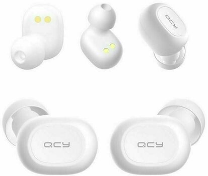 Intra-auriculares true wireless QCY T2S BassFix Branco - 2