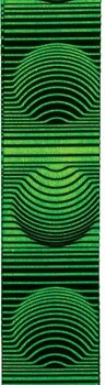 Tekstylne gitarowe pasy D'Addario Polyester Guitar Strap Optical Art Green Orbs - 3