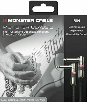 Instrument Cable Monster Cable CLAS-I-0.75DAWW-U Black 0,2 m Angled - Angled - 2