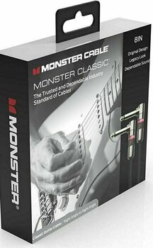 Kabel instrumentalny Monster Cable CLAS-I-0.75DAWW-U Czarny 0,2 m Kątowy - Kątowy - 4