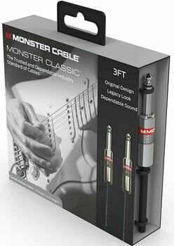 Câble pour instrument Monster Cable CLAS-I-3WW-U Noir 0,9 m Droit - Droit - 8