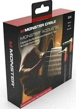 Instrument Cable Monster Cable MACST2-0.75DAWW-U Black 0,2 m Angled - Angled - 4