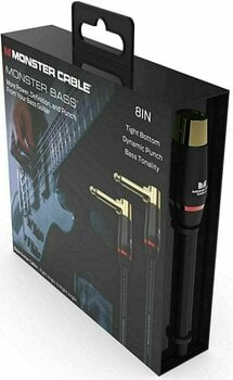 Instrument Cable Monster Cable MBASS2-0.75DAWW-U Black 0,2 m Angled - Angled - 3