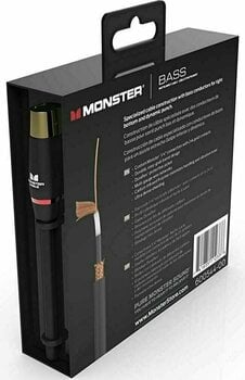 Câble pour instrument Monster Cable MBASS2-0.75DAWW-U Noir 0,2 m Angle - Angle - 5