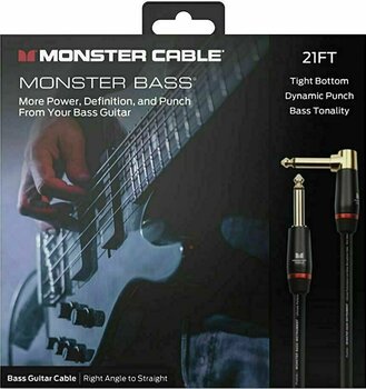 Hangszerkábel Monster Cable MBASS2-21AWW-U 6,4 m Egyenes - Pipa Hangszerkábel - 2