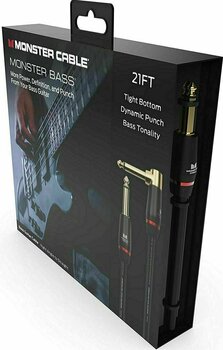 Hangszerkábel Monster Cable MBASS2-21AWW-U 6,4 m Egyenes - Pipa Hangszerkábel - 3