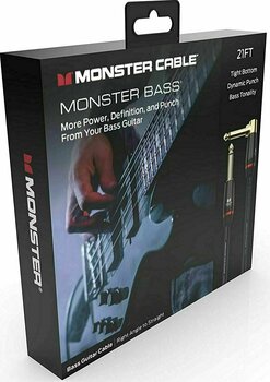 Hangszerkábel Monster Cable MBASS2-21AWW-U 6,4 m Egyenes - Pipa Hangszerkábel - 4
