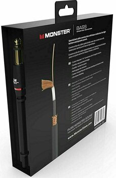 Hangszerkábel Monster Cable MBASS2-21AWW-U 6,4 m Egyenes - Pipa Hangszerkábel - 5