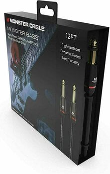 Kabel za glasbilo Monster Cable Prolink Bass 12FT Instrument Cable Črna 3,6 m Ravni - Ravni - 3