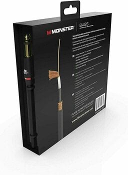Hangszerkábel Monster Cable Prolink Bass 12FT Instrument Cable Fekete 3,6 m Egyenes - Egyenes - 5