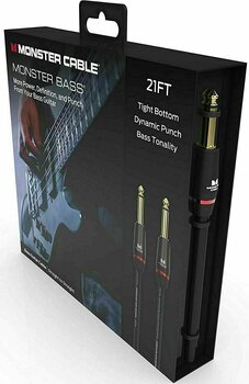 Nástrojový kabel Monster Cable Prolink Bass 21FT Instrument Cable Černá 6,4 m Rovný - Rovný - 3