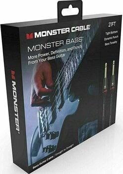Câble pour instrument Monster Cable Prolink Bass 21FT Instrument Cable Noir 6,4 m Droit - Droit - 4