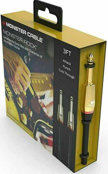 Instrument Cable Monster Cable MROCK2-3WW-U Black 0,9 m Straight - Straight - 3
