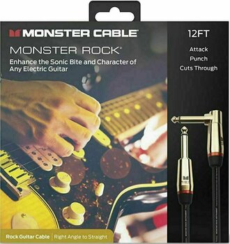 Καλώδιο Μουσικού Οργάνου Monster Cable MROCK2-12AWW-U Μαύρο χρώμα 3,6 m Ίσιος - Με γωνία - 2