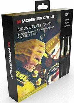 Hangszerkábel Monster Cable Prolink Rock 12FT Instrument Cable Fekete 3,6 m Egyenes - Egyenes - 4
