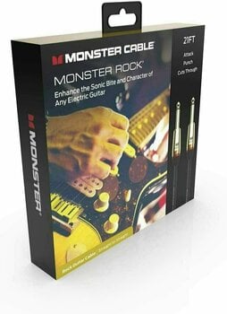 Câble pour instrument Monster Cable Prolink Rock 21FT Instrument Cable Noir 6,4 m Droit - Droit - 3