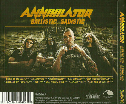 Zenei CD Annihilator - Ballistic, Sadistic (CD) - 2