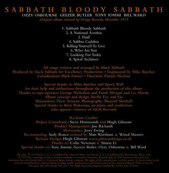Hudobné CD Black Sabbath - Sabbath Bloody Sabbath (CD) - 21