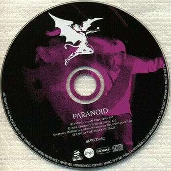 CD de música Black Sabbath - Paranoid'70 Remastered (CD) - 2