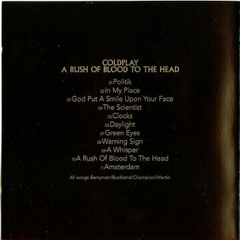 Hudební CD Coldplay - A Rush Of Blood To The Head (CD) - 4