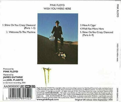 Zenei CD Pink Floyd - Wish You Were Here (2011) (CD) - 4