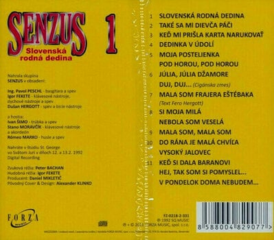 Music CD Senzus - Slovenská rodná dedina (1) (CD) - 2