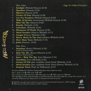 Muzyczne CD Helloween - Walls Of Jericho (2 CD) - 14