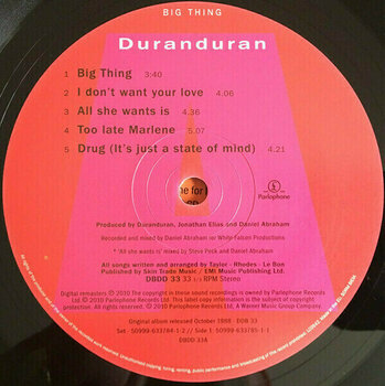 Disque vinyle Duran Duran - Big Thing (2 LP) - 6