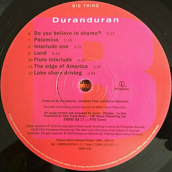 LP Duran Duran - Big Thing (2 LP) - 7
