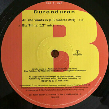 Disque vinyle Duran Duran - Big Thing (2 LP) - 9