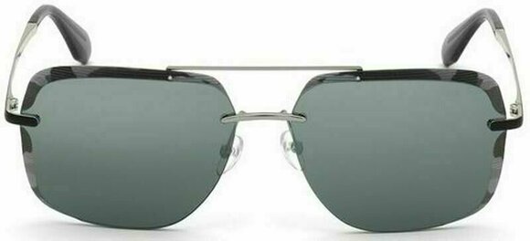 Lifestyle okuliare Adidas OR0017 68C Shine Palladium Matte Black/Smoke Mirror Silver Lifestyle okuliare - 3