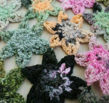 Knitting Yarn Katia Azteca 7869 Black/Rose/Green/Yellow - 4