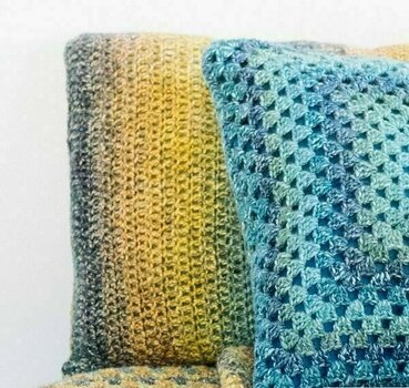 Knitting Yarn Katia Azteca Degradé 502 Pistachio/Turquoise/Dark Blue - 4
