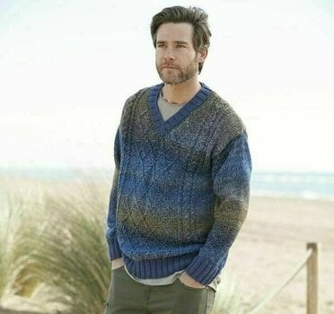 Fil à tricoter Katia Azteca Degradé 504 Blue/Dark Blue/Ochre Fil à tricoter - 2