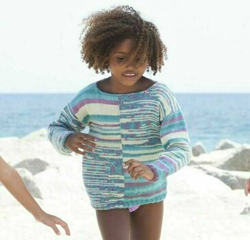 Pletacia priadza Katia Bora Bora 108 Turquoise/Lilac Pletacia priadza - 2