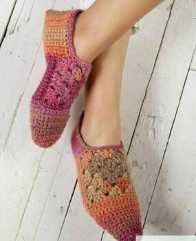 Fil à tricoter Katia Azteca 7852 Rose/Beige/Orange - 2