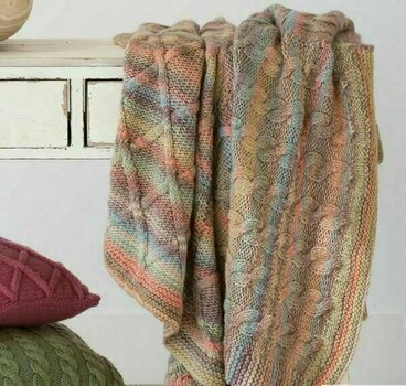 Fios para tricotar Katia Azteca 7860 Sky Blue/Light Pink/Light Brown/Pastel Green - 2
