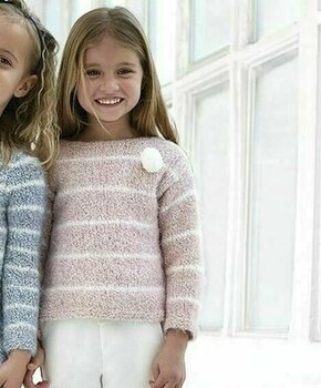 Fil à tricoter Katia Duende 302 Rose/Off White Fil à tricoter - 3