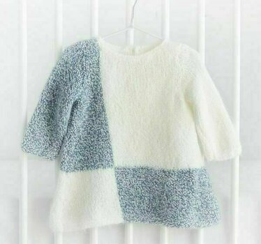 Fios para tricotar Katia Duende 304 Night Blue/Off White - 2