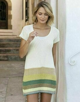 Fil à tricoter Katia Fair Cotton Craft 501 White/Beige/Pistachio - 2