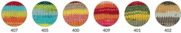 Fil à tricoter Katia Jaipur Cake 400 Coral/Green/Yellow/Red Fil à tricoter - 3