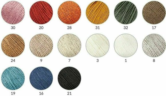 Fios para tricotar Katia Lino 100% 8 Pearl Light Grey - 4