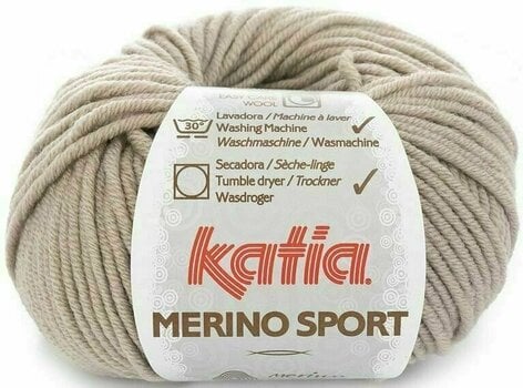 Knitting Yarn Katia Merino Sport 10 Medium Beige Knitting Yarn - 6