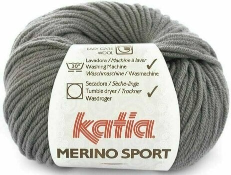 Strickgarn Katia Merino Sport 11 Dark Grey - 5